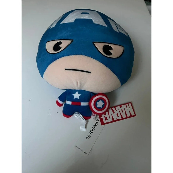 Rare Miniso Marvel Captain America Plush HTF 11.7in - Picture 1 of 3